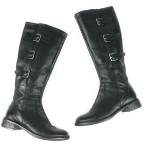 ECCO Hobart knee high boots 36 5 - 5.5  buckles 47